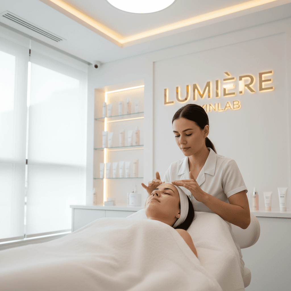 Professional facial treatment at Bright & Pure Skin Aesthetics