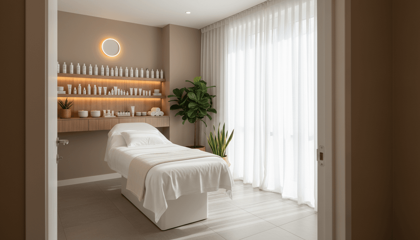 Professional treatment room at Lady Lake skincare clinic