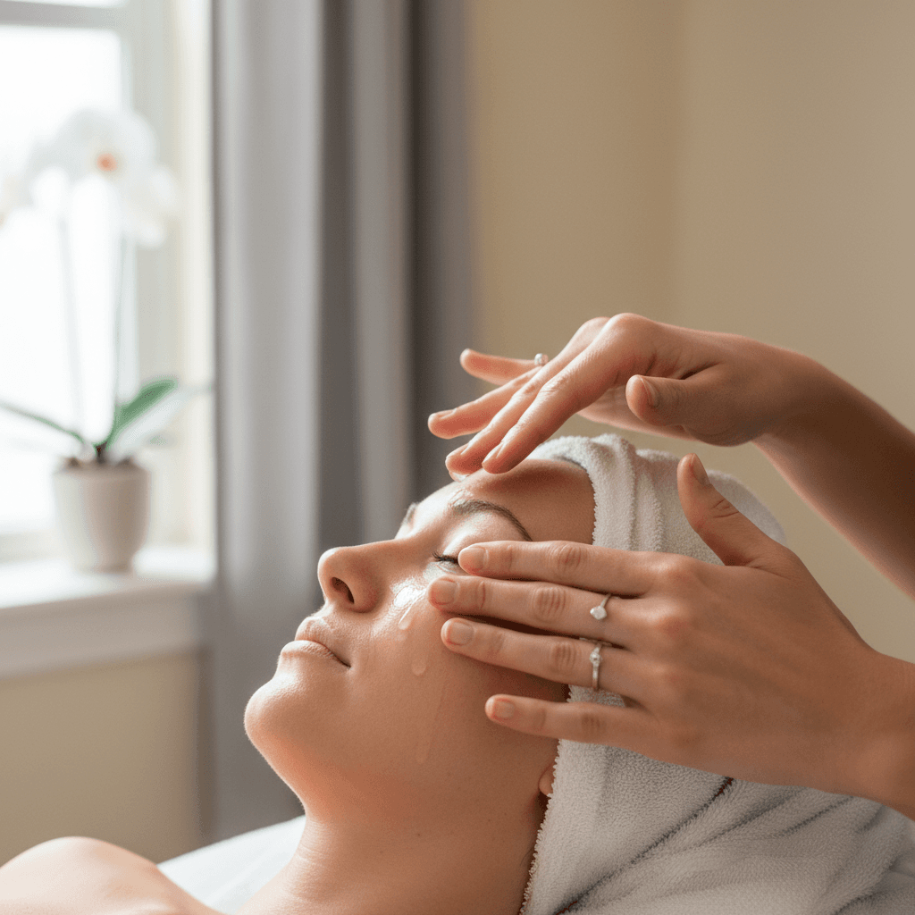 Radiant skin results from professional skincare treatments